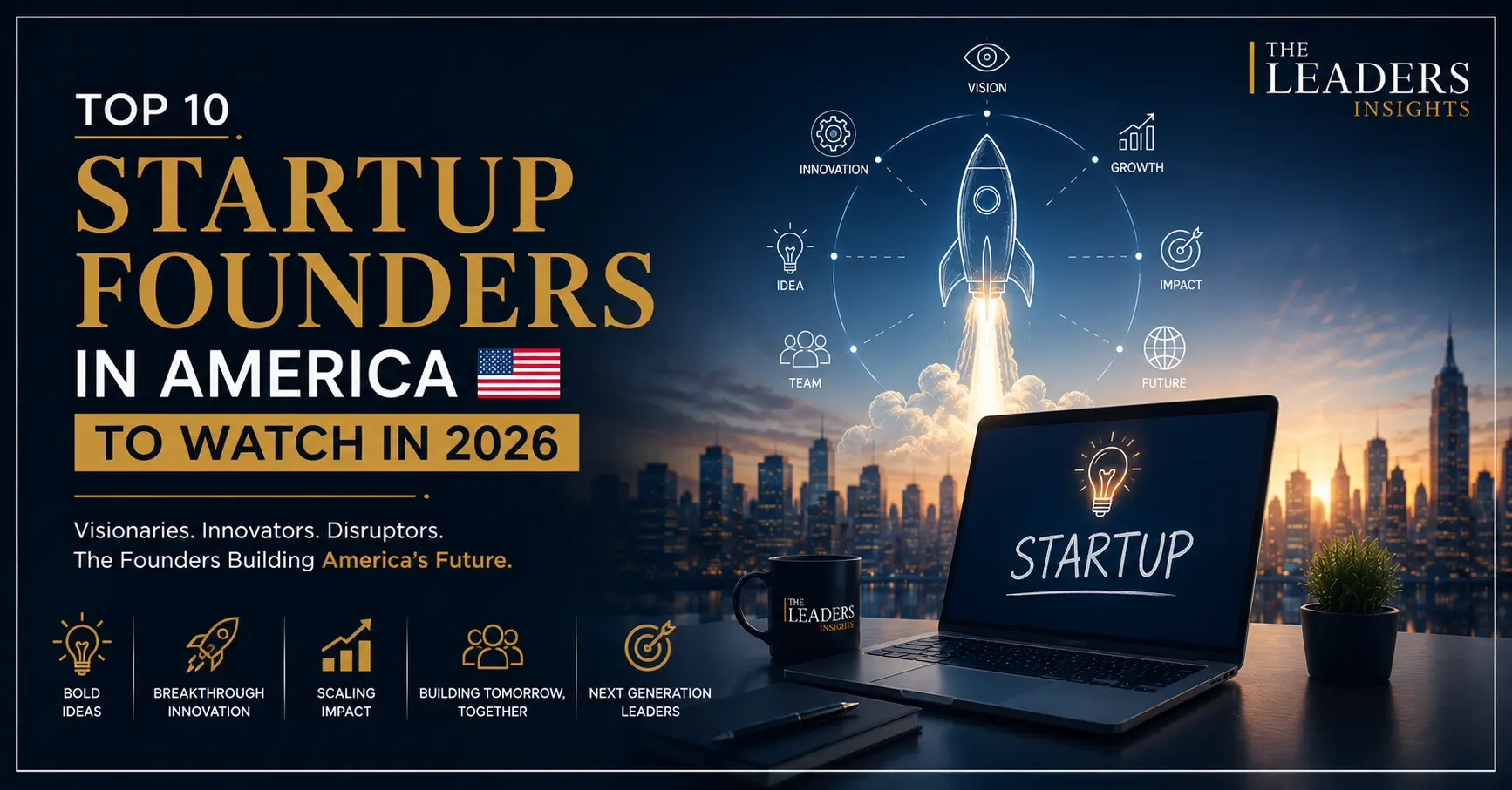 Top 10 Startup Founders in America to Watch in 2026