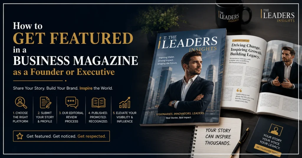 How to Get Featured in a Business Magazine as a Founder or Executive