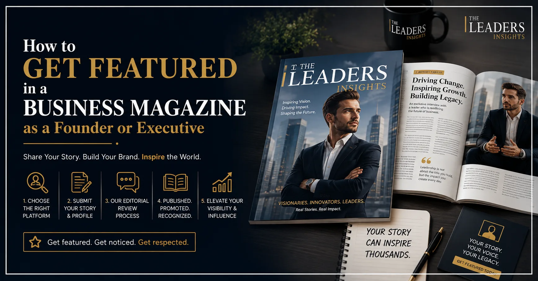 How to Get Featured in a Business Magazine as a Founder or Executive