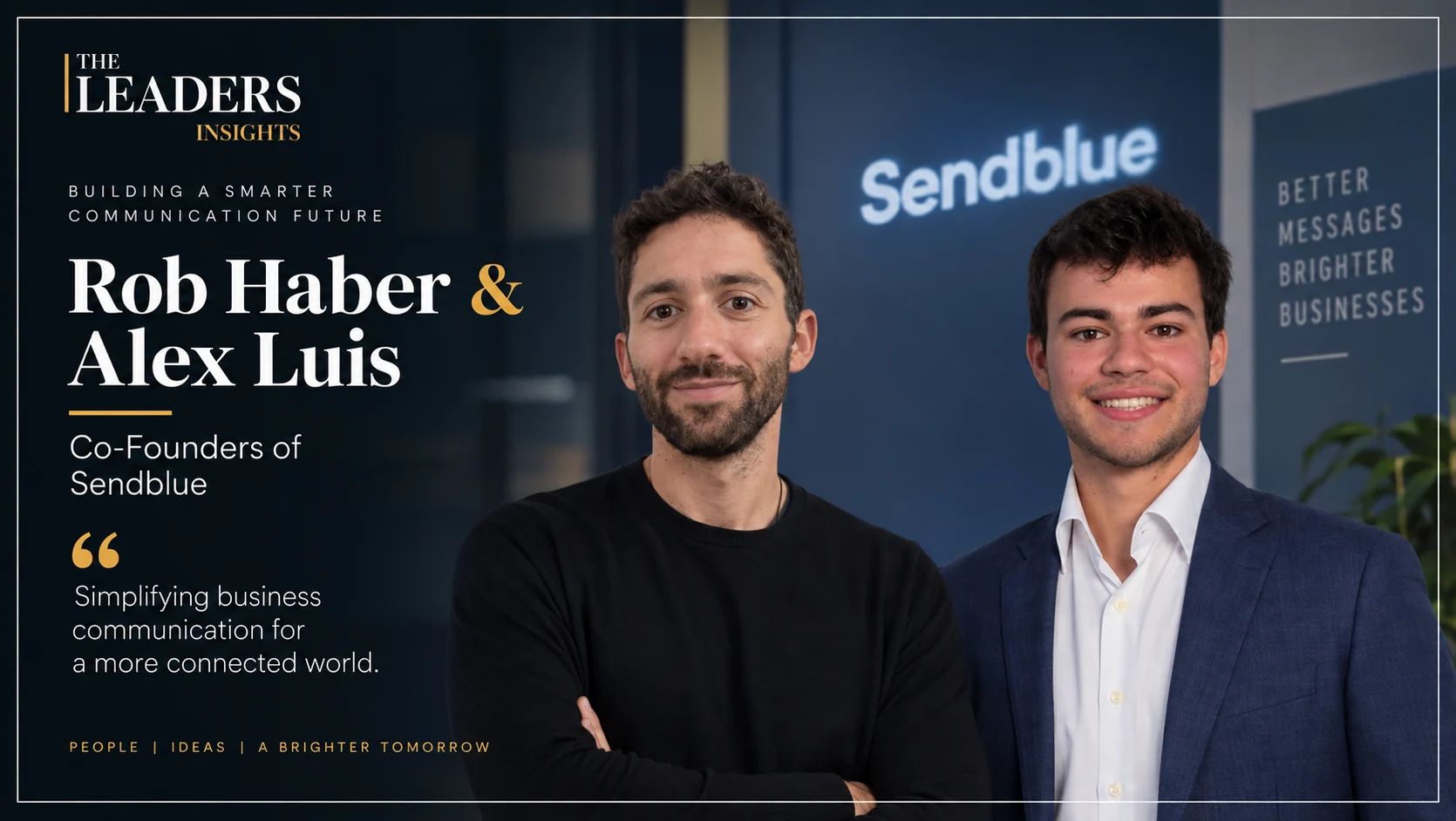 Rob Haber,Co-Founder & CEO of Sendblue and Alex Luis, Co-Founder Sendblue